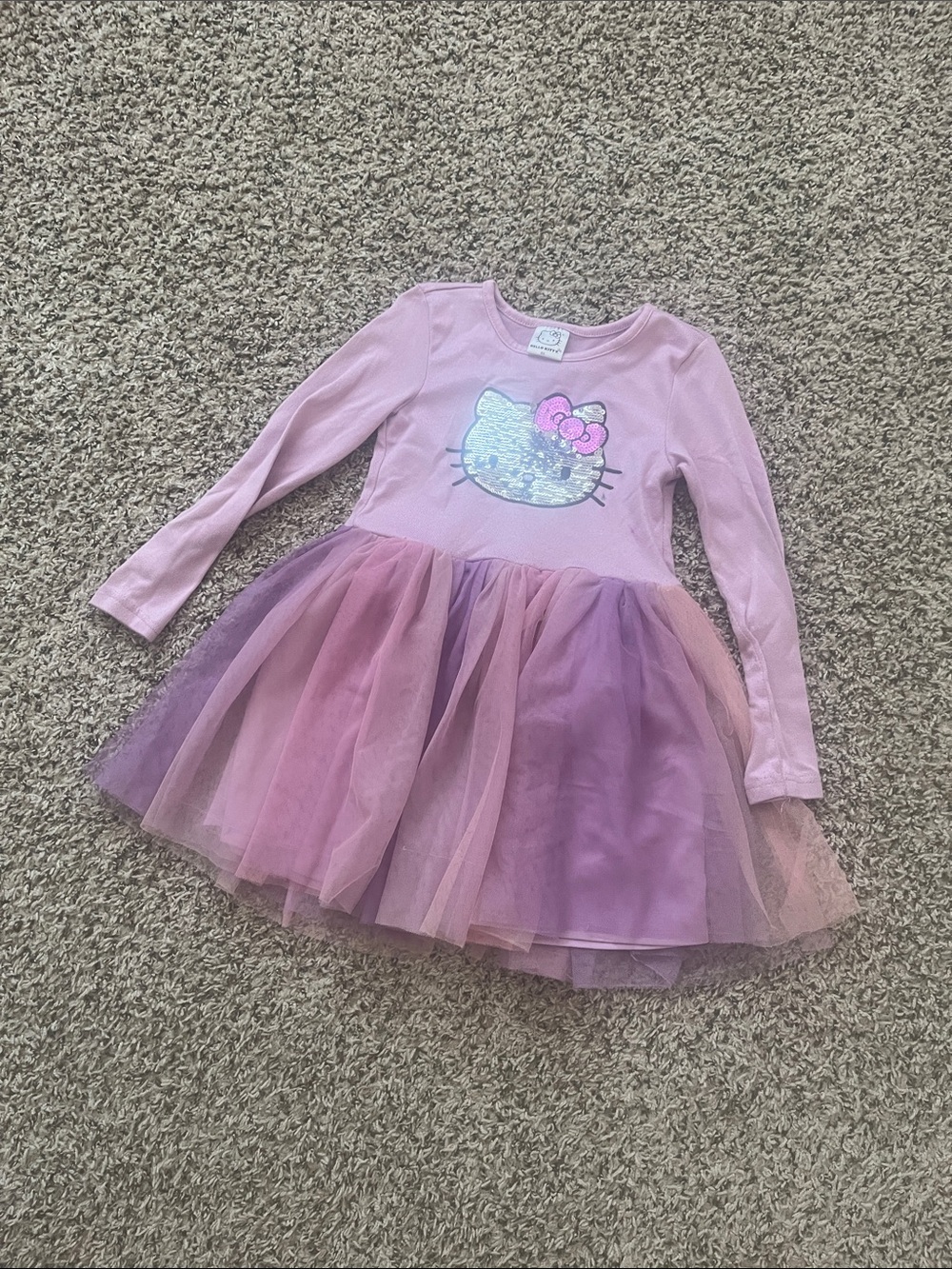 Hello Kitty Pink & Purple Tulle Dress Sz 6X